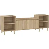 vidaXL Tv-bänk sonoma-ek 160x35x55 cm konstruerat trä