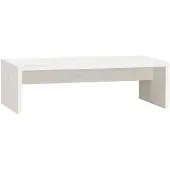 vidaXL Skärmställ vit 50x27x15 cm massiv furu