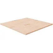 vidaXL Fyrkantig bordsskiva 90x90x2,5 cm obehandlat massiv ek