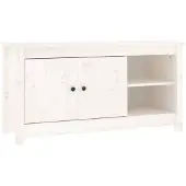 vidaXL TV-bänk, Vit, 103X36,5X52 Cm, Furu