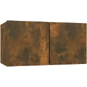 vidaXL Väggskåp rökfärgad ek 60x30x30 cm konstruerat trä