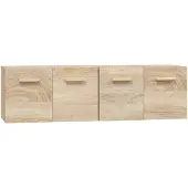 vidaXL Väggskåp 2 st sonoma-ek 60x36,5x35 cm konstruerat trä