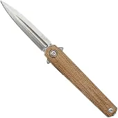 MKM Knives MKM Flame Light FL02L-NC dagger, natural micarta, pocket knife