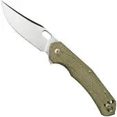 GiantMouse ACE Jutland fällkniv, green canvas micarta
