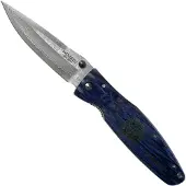 Mcusta MC-0186D Sengoku Date Masamune, blue pakkawood, gentleman's knife