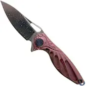 Rike Knife Rike Mini Hummingbird pocket knife damascus, pink