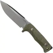 Lionsteel T5-CVG Green Canvas Micarta Satin fixed knife