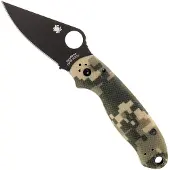 Spyderco Para 3 - Digital Camo Black Blade