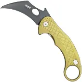 Lionsteel L.E.One Chemical Black fällkniv, grön
