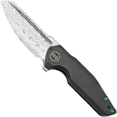 We Knife StarHawk Framelock Damascus