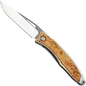 Chris Reeve Mnandi Box Elder Burl Inlay MNA-1008 gentleman's knife