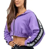 Nebbia Cropped Iconic Sweatshirt Med Dragkedja