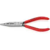 Knipex 13 01 160, Nåltänger, Kromvanadinstål, Plast, Röd, 160 mm, 112 g
