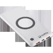 Varta 57913 Powerbank 10000 mAh Qi Wireless Charging, QC 3.0, Power Delivery LiPo Vit Statusindikering