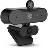 Dicota Webcam PRO Plus 4K - Webbkamera - färg - 3840 x 2160 - 2160p - ljud - USB 2.0
