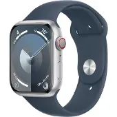 Apple Watch Series 9 4G 45mm Aluminium med Sport Band S/M - Silver