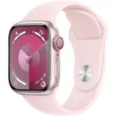 Apple Watch Series 9 4G 41mm Aluminium med Sport Band S/M - Rosa