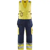 Blakläder Västbyxa varsel Orange/Marinblå D104