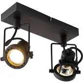 QAZQA Smart spotlight svart inkl. 2 Wifi GU10 - Suplux
