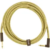 Fender Deluxe 10 Fots Rak / Vinklad Instrumentkabel Tweed