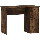 vidaXL Skrivbord rökfärgad ek 100x55x75 cm konstruerat trä