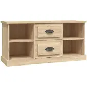 vidaXL Tv-bänk sonoma-ek 99,5x35,5x48 cm konstruerat trä