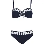 Sunflair Bikini marinblå / vit