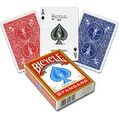 Gold Standard Red and Blue Playing Cards