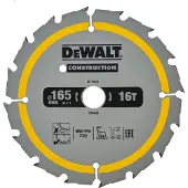 DeWalt Sågklinga för trä DT1948-QZ; 165x20 mm; 16T