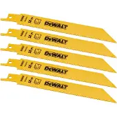 DeWalt DT2361-QZ - Sågblad - för metallrör, metall, bladmetall - 5 delar - längd: 152 mm