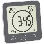 TFA-Dostmann Bad- /Küchenuhr mit Timer Timer Grå digital