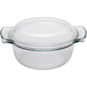 Pyrex kastrull med lock klart glas (2,1 L)