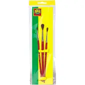 SES Creative Penselset - 3 penslar - - One Size - Måling