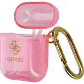 GUESS GUA2UCG4GP AirPods-skal rosa/rosa Glitter Collection