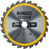 DeWalt DT1956-QZ Construction Cirkelsågklinga- 250 mm - 24T