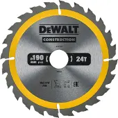 DeWalt Sågklinga för trä Construction; 190x30 mm; Z24
