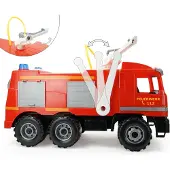 Lena Fire Brigade Actros 63 cm lös i en låda