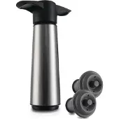VacuVin Wine Saver, Svart, Rostfritt stål, Plast, Rostfritt stål, Svart, Svart, Plast, 70 mm