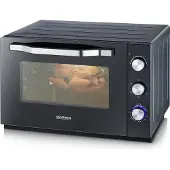 Severin 2073 Miniugn Timerfunktion, Grillfunktion, med Pizzasten 60 l