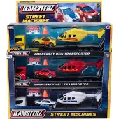 Teamsterz leksak set gjuten metall: helikopterfraktare, 26 cm