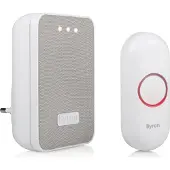Byron DBY-22322, Grå, Vit, 85 dB, IP44, Plast, Digital, Trådlös
