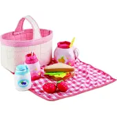 Hape Leksaksmat - 12 Delar - Picknick Korg - - One Size - Leksaksmat