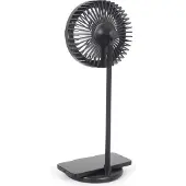Gembird TA-WPC10-LEDFAN-01 - Fläkt - bord med lampa och trådlös laddare