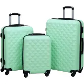 vidaXL Hardside Bagage Set 3 st Mint ABS 92415
