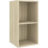 vidaXL Väggmonterad tv-bänk somona-ek 37x37x72 cm konstruerat trä