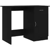 vidaXL Skrivbord svart 100x50x76 cm konstruerat trä