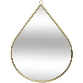 Atmosphera väggspegel i droppform, 39 cm, metallfärg