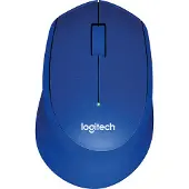 Logitech M330 SILENT PLUS - Mus - 3 knappar - trådlös - 2.4 GHz - trådlös USB-mottagare - blå