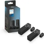 Philips Hue Secure Contact sensor - Dörr- och fönstersensor - trådlös - ZigBee - svart (paket om 2)