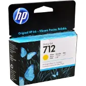 HP 712 (3ED69A) gul bläckpatron (original)